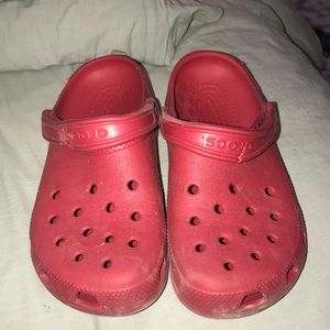 Red Crocs